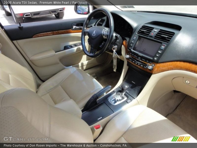 Premium White Pearl / Parchment 2008 Acura TSX Sedan