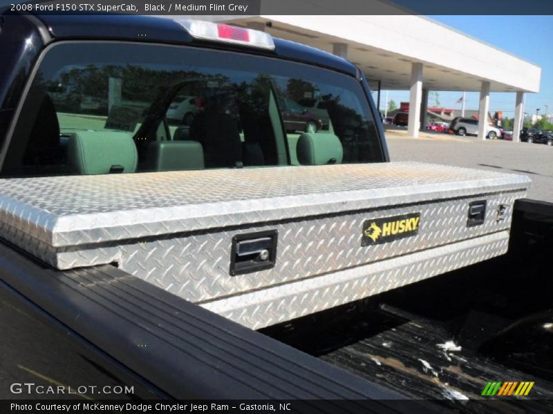 Black / Medium Flint Grey 2008 Ford F150 STX SuperCab