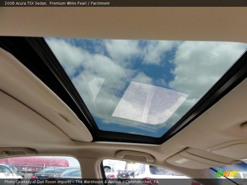 Premium White Pearl / Parchment 2008 Acura TSX Sedan