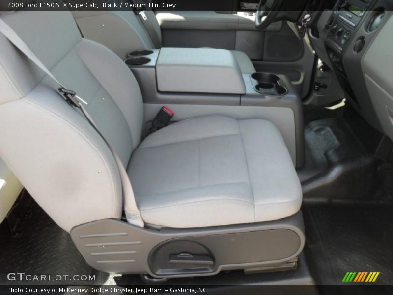 Black / Medium Flint Grey 2008 Ford F150 STX SuperCab