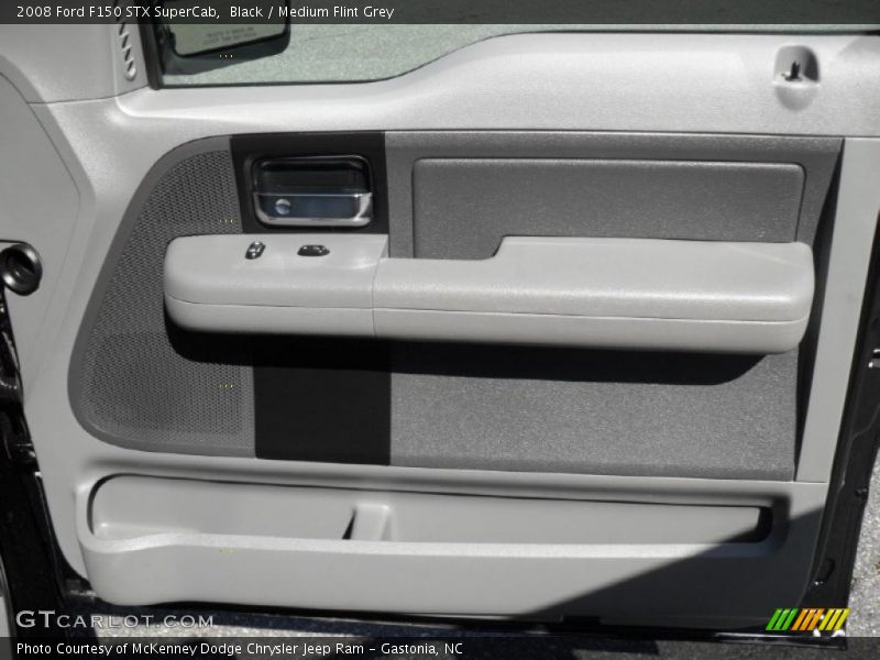 Black / Medium Flint Grey 2008 Ford F150 STX SuperCab