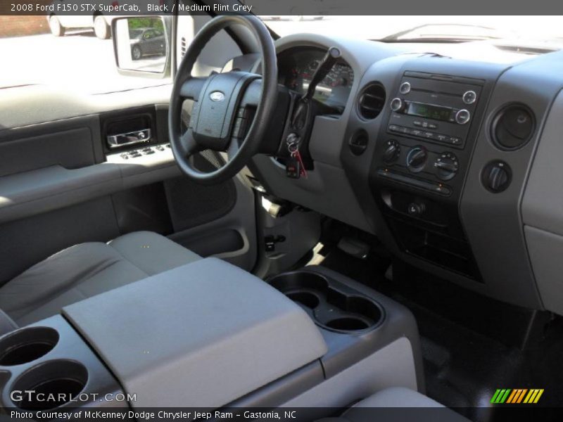 Black / Medium Flint Grey 2008 Ford F150 STX SuperCab