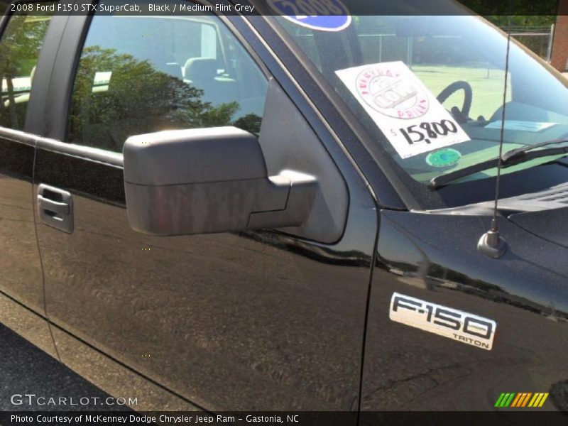 Black / Medium Flint Grey 2008 Ford F150 STX SuperCab