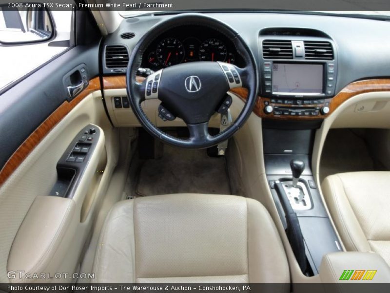 Premium White Pearl / Parchment 2008 Acura TSX Sedan