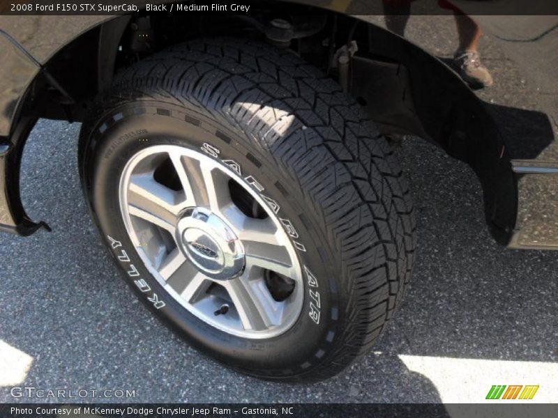 Black / Medium Flint Grey 2008 Ford F150 STX SuperCab