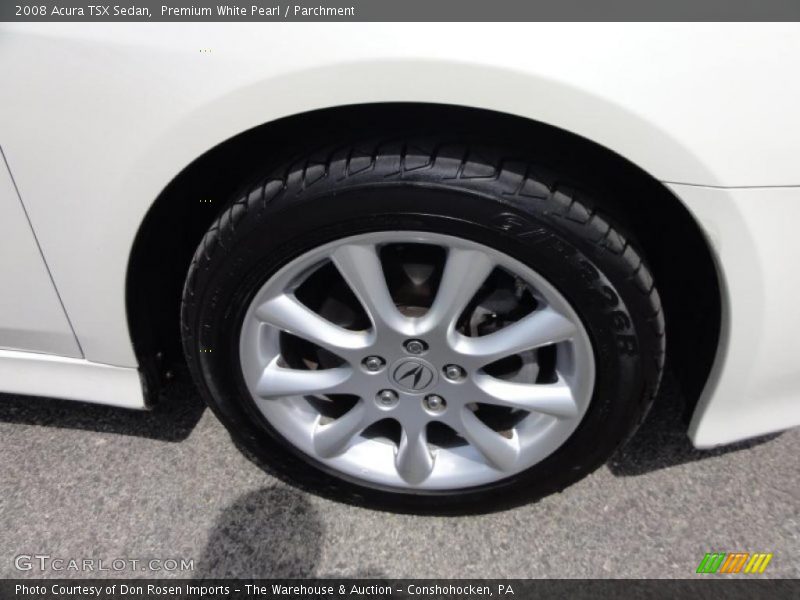 Premium White Pearl / Parchment 2008 Acura TSX Sedan
