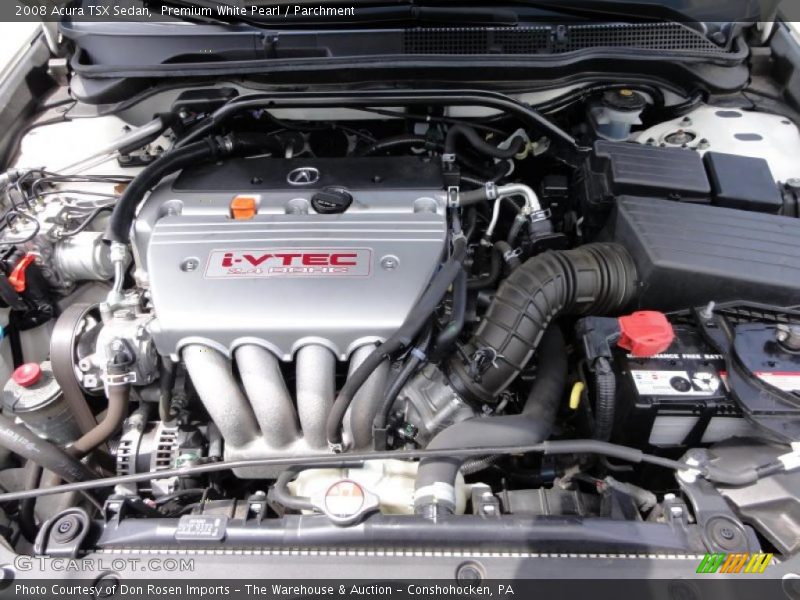 Premium White Pearl / Parchment 2008 Acura TSX Sedan