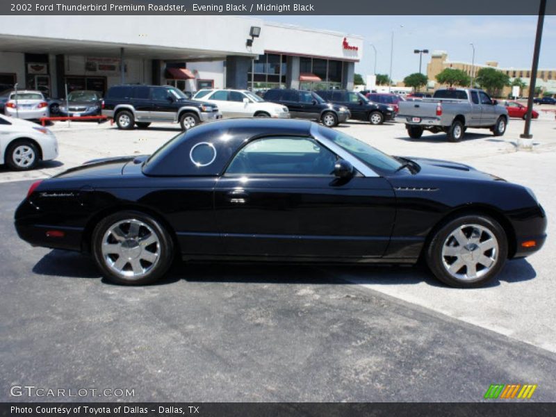 Evening Black / Midnight Black 2002 Ford Thunderbird Premium Roadster