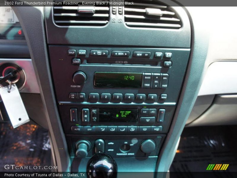 Controls of 2002 Thunderbird Premium Roadster