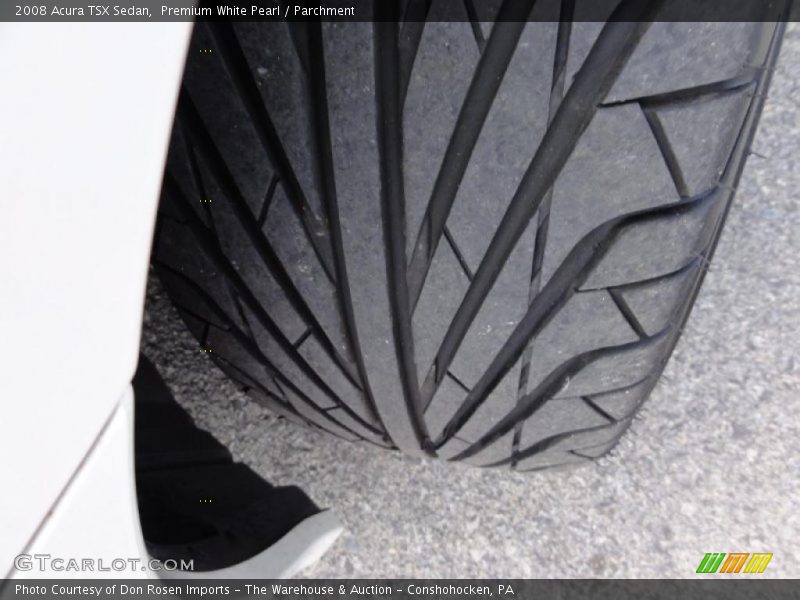 Premium White Pearl / Parchment 2008 Acura TSX Sedan