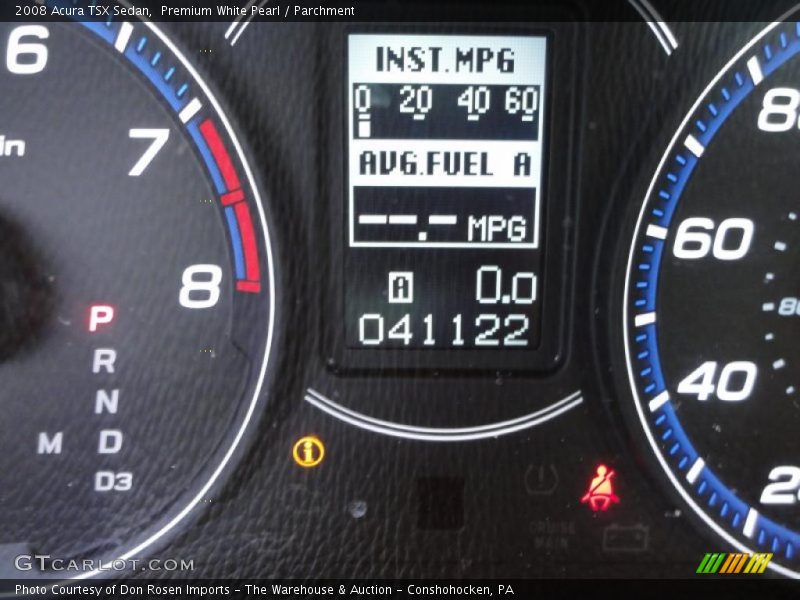 Premium White Pearl / Parchment 2008 Acura TSX Sedan