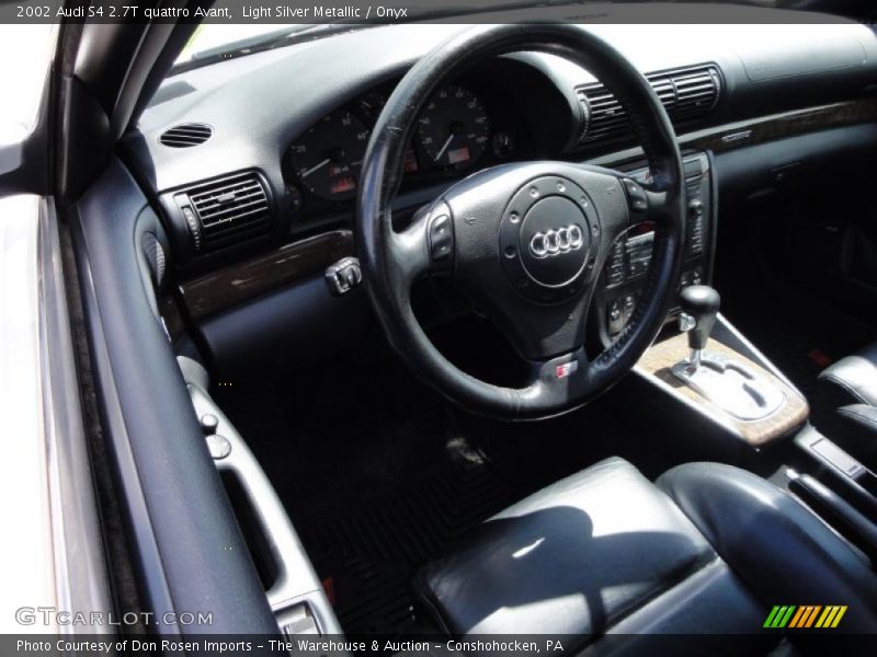 Light Silver Metallic / Onyx 2002 Audi S4 2.7T quattro Avant