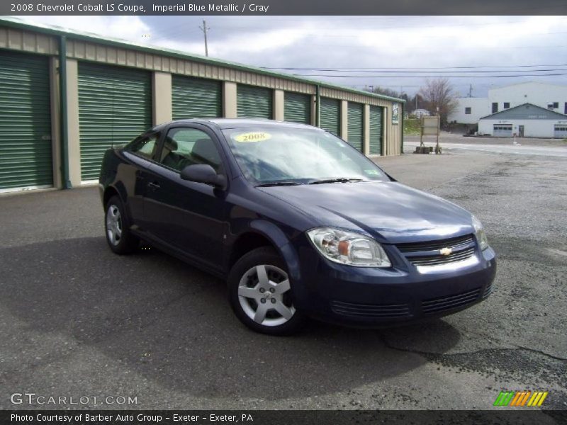 Imperial Blue Metallic / Gray 2008 Chevrolet Cobalt LS Coupe