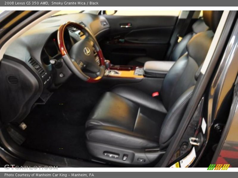 Smoky Granite Mica / Black 2008 Lexus GS 350 AWD