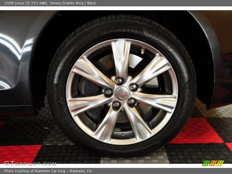 Smoky Granite Mica / Black 2008 Lexus GS 350 AWD