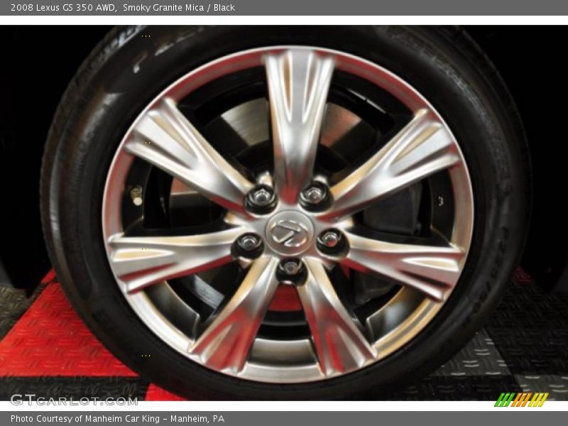 Smoky Granite Mica / Black 2008 Lexus GS 350 AWD