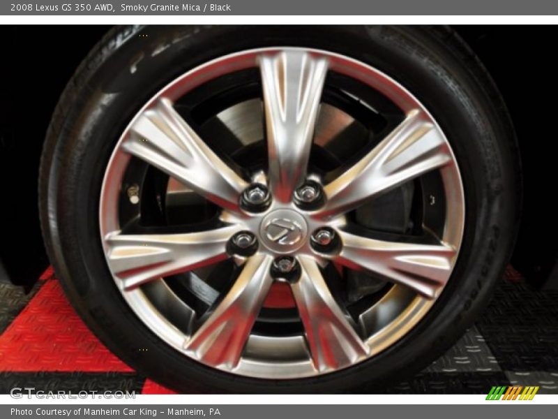Smoky Granite Mica / Black 2008 Lexus GS 350 AWD