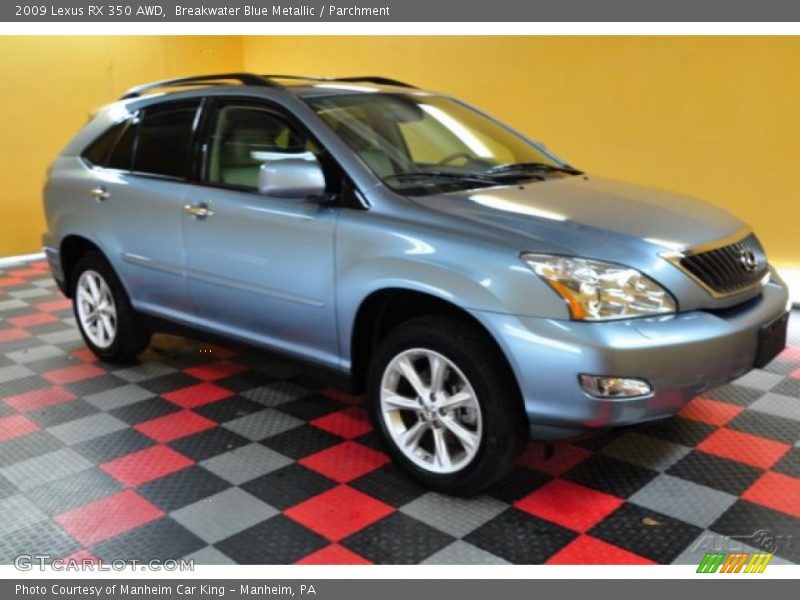 Breakwater Blue Metallic / Parchment 2009 Lexus RX 350 AWD