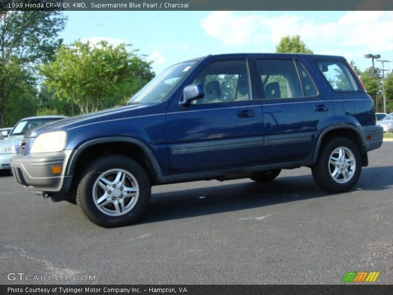 Supermarine Blue Pearl / Charcoal 1999 Honda CR-V EX 4WD