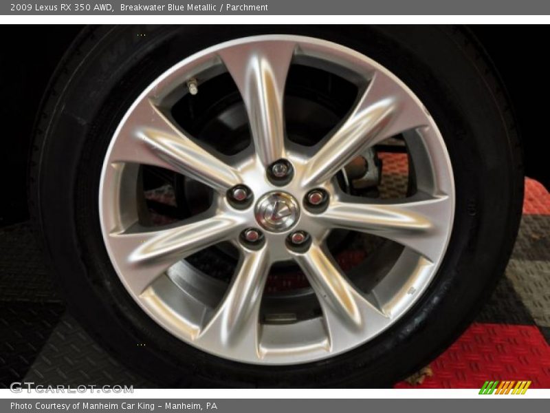 Breakwater Blue Metallic / Parchment 2009 Lexus RX 350 AWD