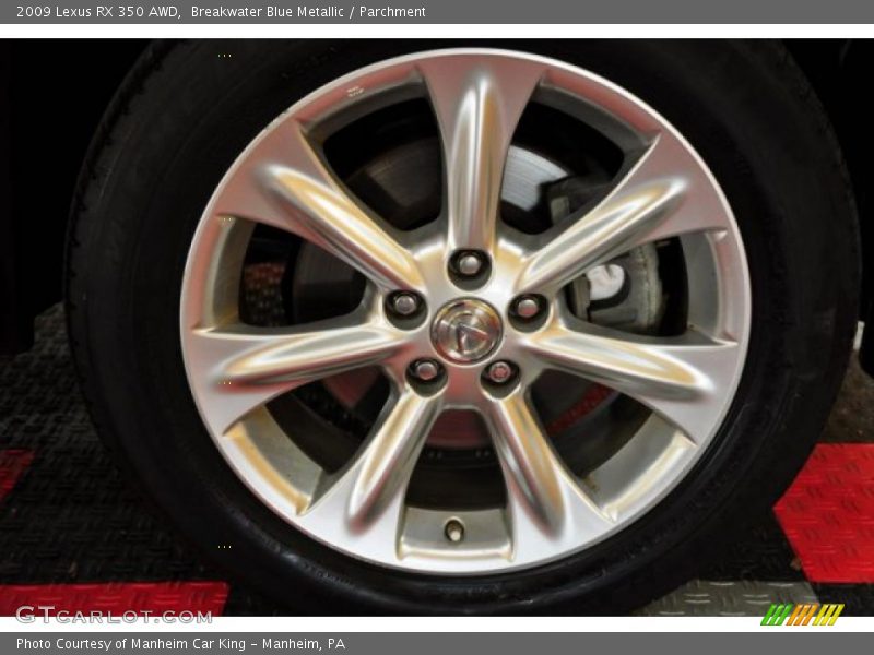 Breakwater Blue Metallic / Parchment 2009 Lexus RX 350 AWD