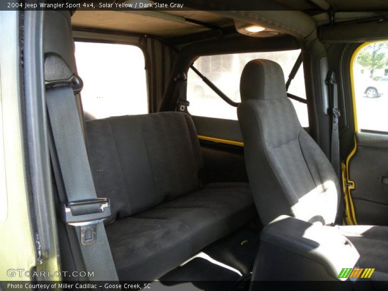 Solar Yellow / Dark Slate Gray 2004 Jeep Wrangler Sport 4x4