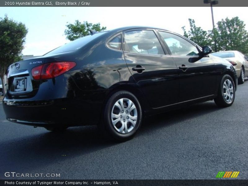 Ebony Black / Gray 2010 Hyundai Elantra GLS