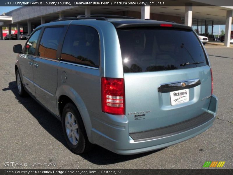 Clearwater Blue Pearl / Medium Slate Gray/Light Shale 2010 Chrysler Town & Country Touring