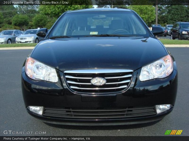 Ebony Black / Gray 2010 Hyundai Elantra GLS