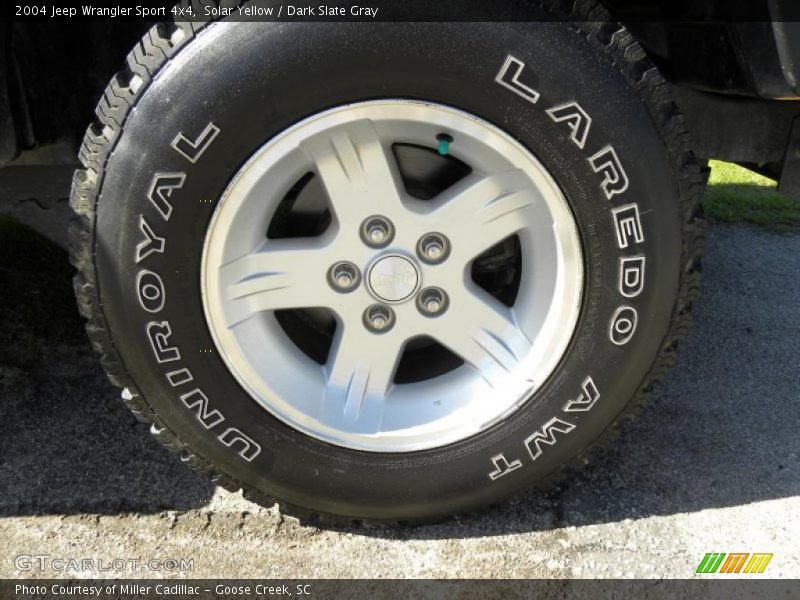 Solar Yellow / Dark Slate Gray 2004 Jeep Wrangler Sport 4x4