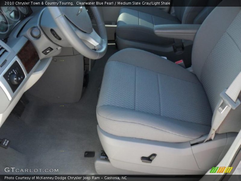 Clearwater Blue Pearl / Medium Slate Gray/Light Shale 2010 Chrysler Town & Country Touring