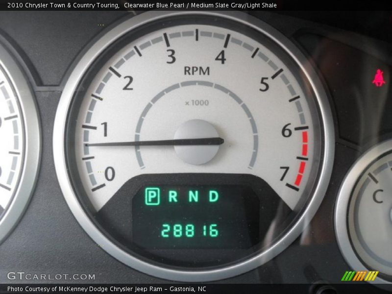 Clearwater Blue Pearl / Medium Slate Gray/Light Shale 2010 Chrysler Town & Country Touring