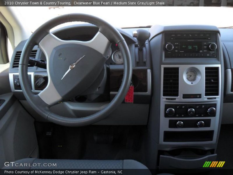 Clearwater Blue Pearl / Medium Slate Gray/Light Shale 2010 Chrysler Town & Country Touring