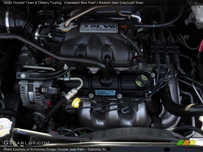 Clearwater Blue Pearl / Medium Slate Gray/Light Shale 2010 Chrysler Town & Country Touring
