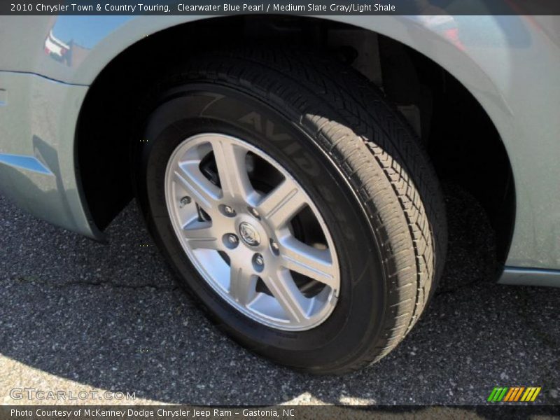 Clearwater Blue Pearl / Medium Slate Gray/Light Shale 2010 Chrysler Town & Country Touring