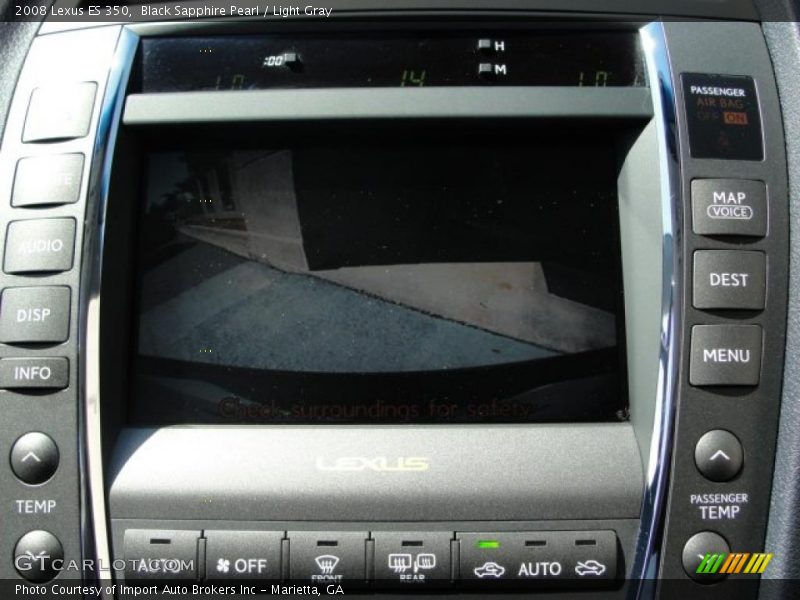 Black Sapphire Pearl / Light Gray 2008 Lexus ES 350