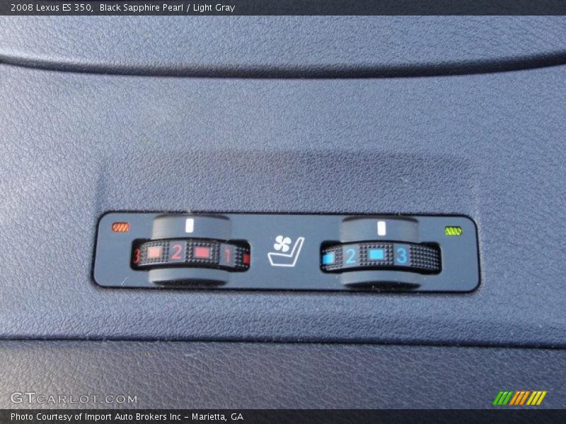 Black Sapphire Pearl / Light Gray 2008 Lexus ES 350