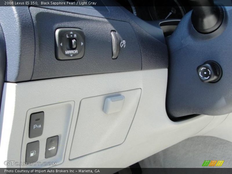 Black Sapphire Pearl / Light Gray 2008 Lexus ES 350