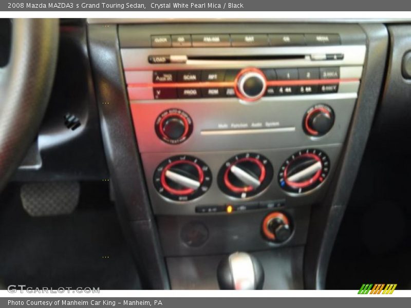 Crystal White Pearl Mica / Black 2008 Mazda MAZDA3 s Grand Touring Sedan