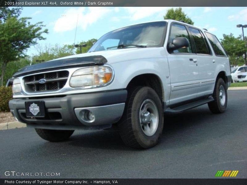 Oxford White / Dark Graphite 2001 Ford Explorer XLT 4x4