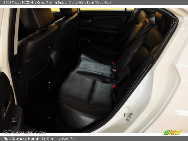 Crystal White Pearl Mica / Black 2008 Mazda MAZDA3 s Grand Touring Sedan