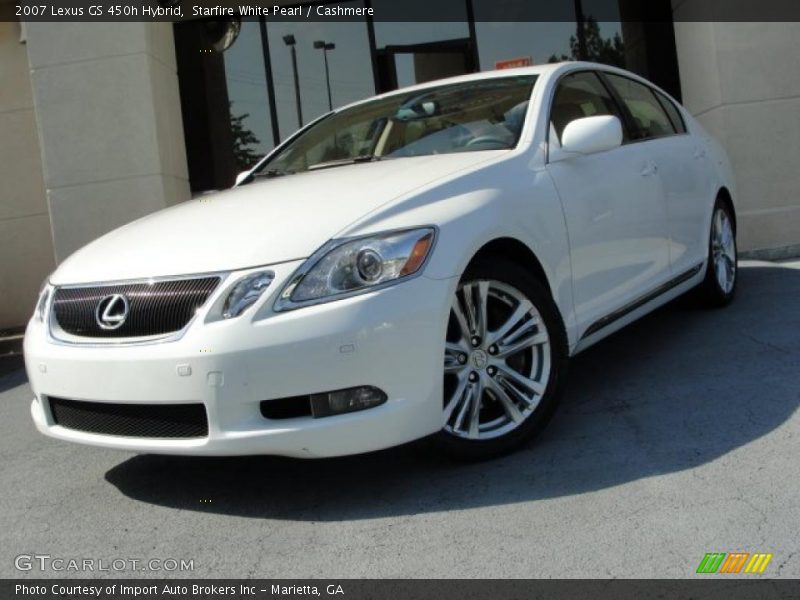 Starfire White Pearl / Cashmere 2007 Lexus GS 450h Hybrid