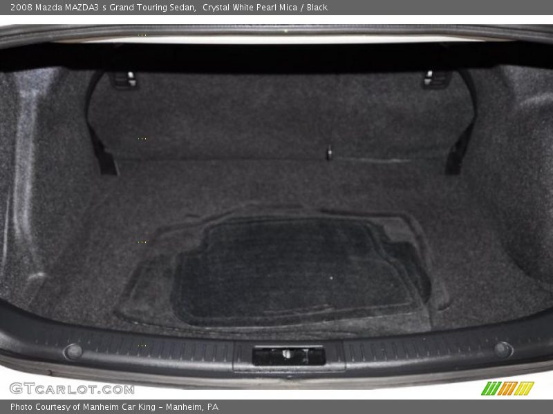 Crystal White Pearl Mica / Black 2008 Mazda MAZDA3 s Grand Touring Sedan