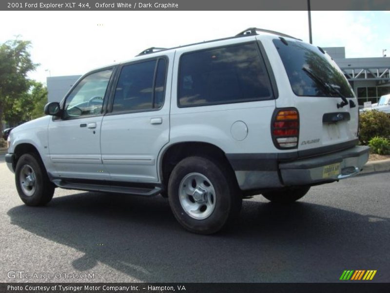 Oxford White / Dark Graphite 2001 Ford Explorer XLT 4x4