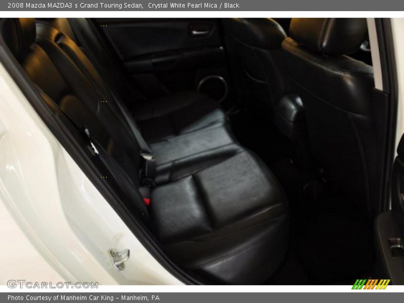 Crystal White Pearl Mica / Black 2008 Mazda MAZDA3 s Grand Touring Sedan