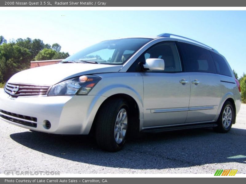 Radiant Silver Metallic / Gray 2008 Nissan Quest 3.5 SL