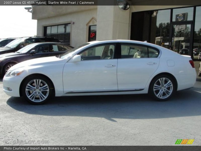 Starfire White Pearl / Cashmere 2007 Lexus GS 450h Hybrid