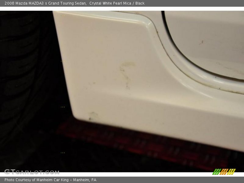 Crystal White Pearl Mica / Black 2008 Mazda MAZDA3 s Grand Touring Sedan