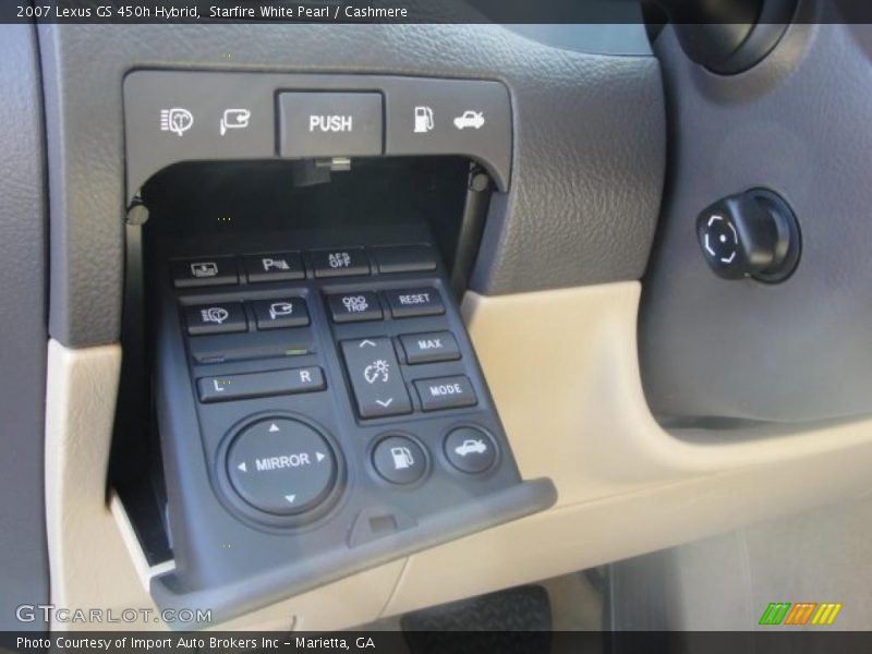 Controls of 2007 GS 450h Hybrid