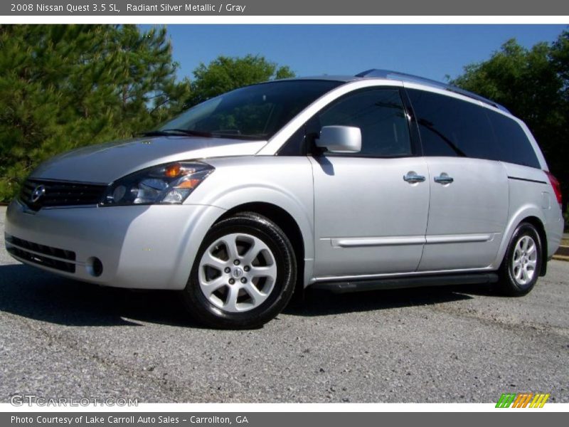 Radiant Silver Metallic / Gray 2008 Nissan Quest 3.5 SL